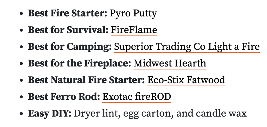 Firestarter is an ambiguous term